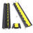 Cable Protector Ramp, 2 Channels Speed Bump Hump, Rubber Modular Speed Bump Rated 11000 LBS Load Capacity, Protective Wire Cord Ramp Driveway Rubber Traffic Speed Bumps Cable Protector,3 Packs