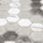 Eterna Hex Blend Pattern Roman 1.25" Glass Mosaic Tile