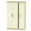 Yvette 3 Door Manufactured Wood Wardrobe-23704041-18860315