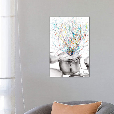 The Drum Solo by Ashvin Harrison - Wrapped Canvas Print