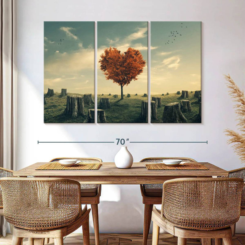 Indestructible Heart Tree, 42" H x 65" W