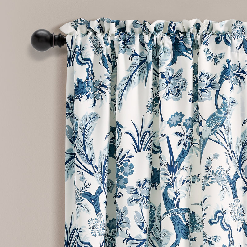 Dolores Room Darkening Pair, Blue, 52''W x 63''L