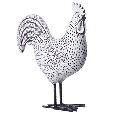 Coq de 8,75minch blanc / noir