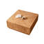Table basse carrée en bois massif Modern Burlywood