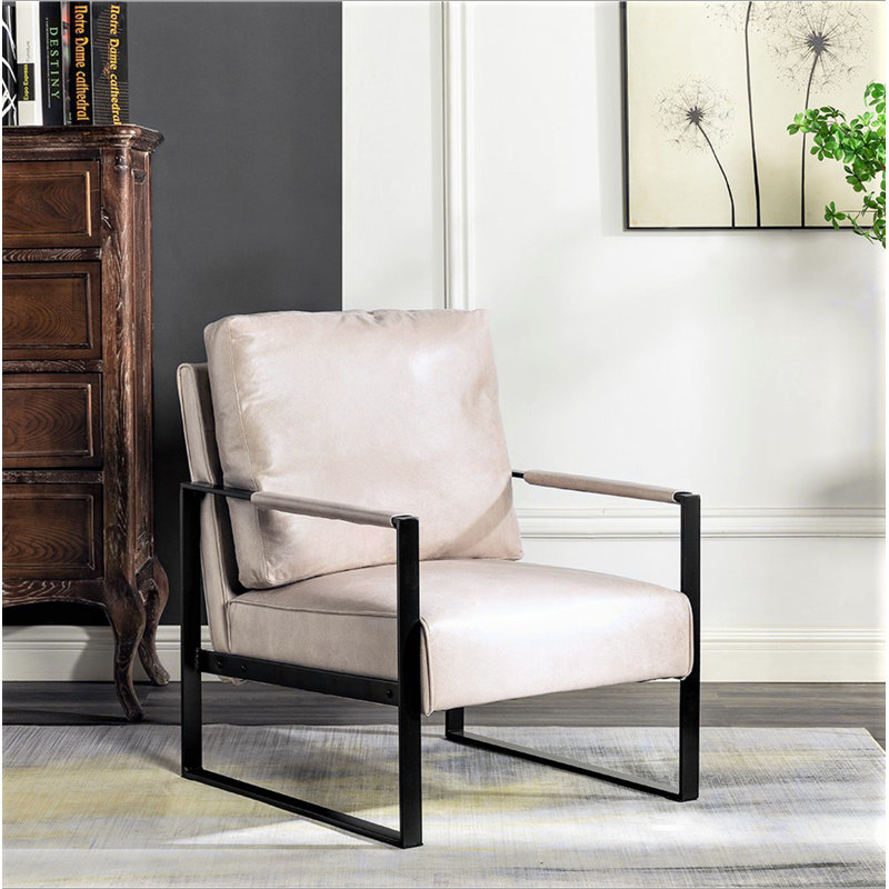 Chaise d'appoint Direct Classic Mid Century Modern, Chameau clair