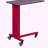 Red decorative table and shelf set