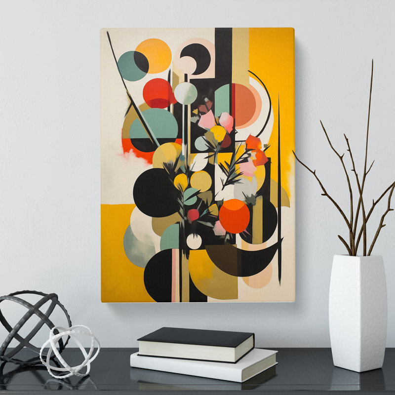 Bauhaus Flowers Vol.5 - Wrapped Canvas, 76cm H x 50cm W x 3cm D