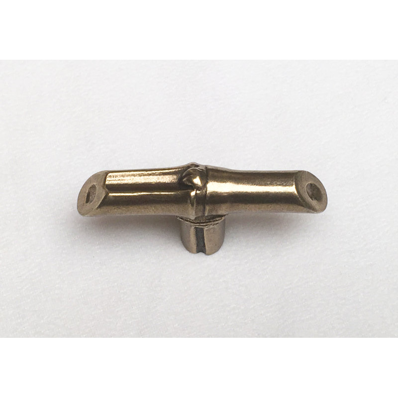 Bamboo Bar Knob, Brass