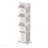 4-Tier Laundry Hamper Sorter, Laundry Storage Organizer With Wheels Removable Rolling Laundry Baskets, Bathroom Cart