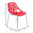 Stackable Dining Side Chairs with Floral Cutout Back and Stainless Steel Legs – Modern Kitchen, Restaurant, or Banquet Seating-544002242