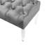 Banc rembourré en velours Macegan-624968139