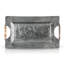 Plateau de service tambour en acier Fish