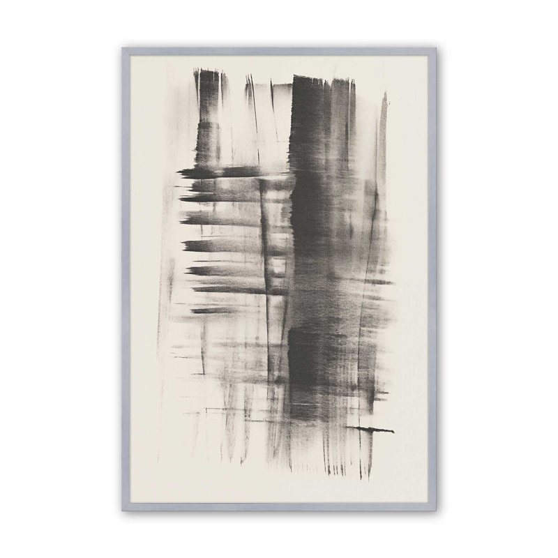 Imprimé Hazy Shade Whimsy III, H 25,25 po x l 19,25 po, Cadre en chrome poli