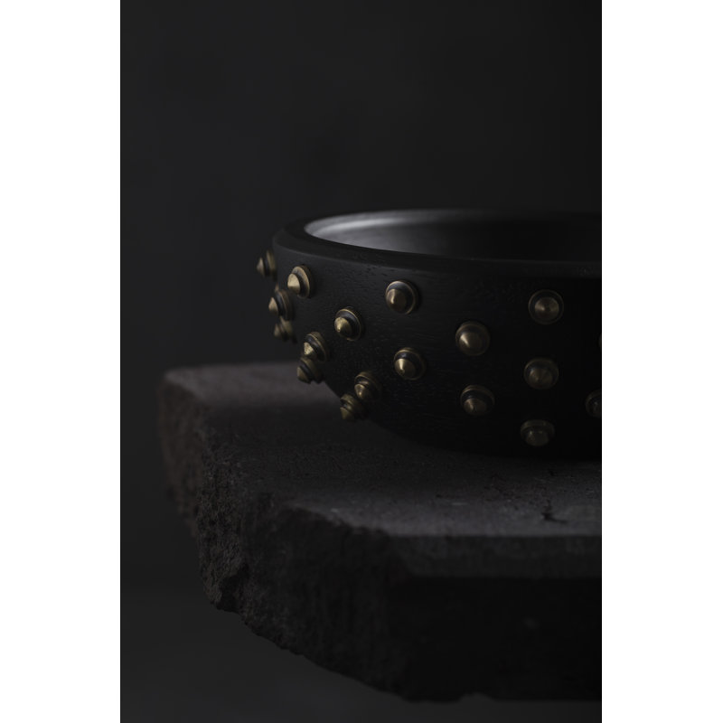 SOULFUL OBJECTS Handmade Decorative Bowl, Black/Gold