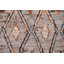 Tapis marocain en laine Trellis noué à la main 7 x 9