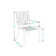 Alyah 6 - Person Metal Patio Dining Set with Rectangular Table