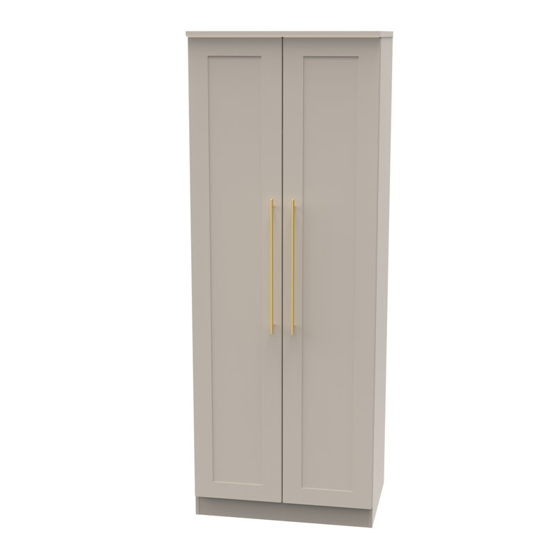 Fully Assembled 2 Door Wardrobe+, Kashmir Matt Veneer