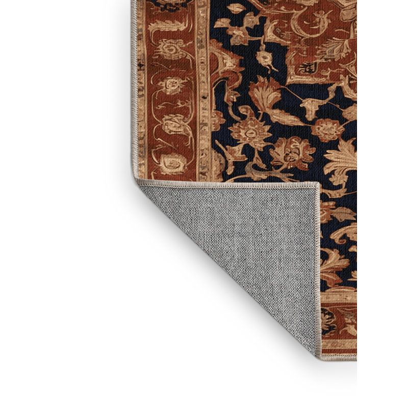 Machine Washable Persian Brown Area Rug, Rectangle 2' x 3'