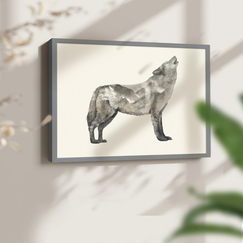 The Wilderness V -Framed Print - Restickable, H 16 po x l 20 po, Gris
