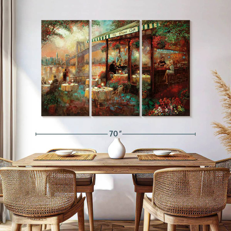 Yarlin The River Cafe, 42" H x 65" W