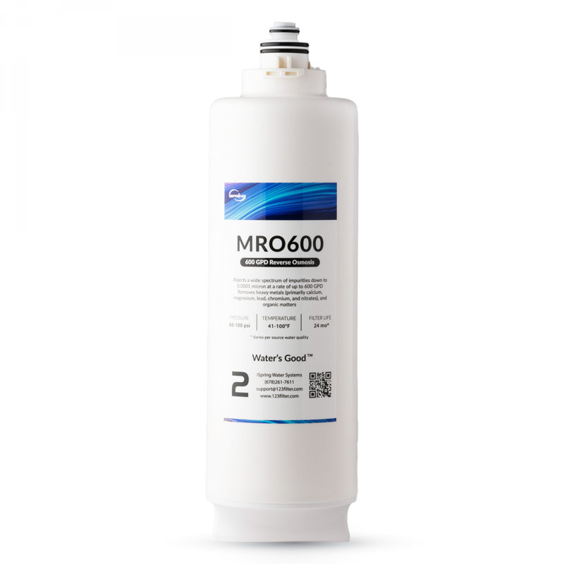  Filtre à eau de remplacement à osmose inversée à membrane iSpring MRO600 RO pour système de filtration d'eau à osmose inverse sans réservoir RO600