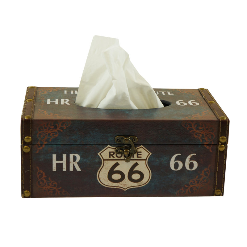 Boîte en tissu rétro 66 de routage historique Bratton