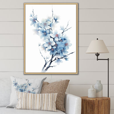 " Blue And White Cherry Blossoms Sapphire "