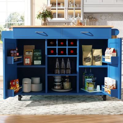 122 cm W Kitchen Island with Top