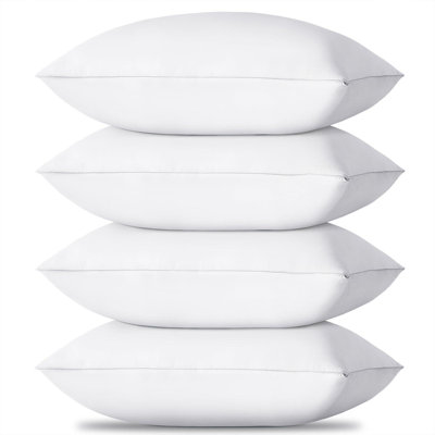 Hotel Quality Bed Pillows For Sleeping, Cooling Pillows,Pillows Standard Size (Set Of 4/White)