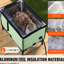 Cage à chat surélevée cubique M avec coussin de 30 W - Thermostat intelligent pour une utilisation sûre, aluminium réfléchissant la chaleur, revêtement double couche, protection contre les coupures de courant imperméable,