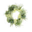 26" Hydrangeas, Pampas And Succulents Wreath
