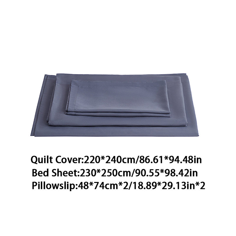 Living and Home Duvet Cover with Pillowcases, Queen Duvet Cover + 2 Standard Pillowcases