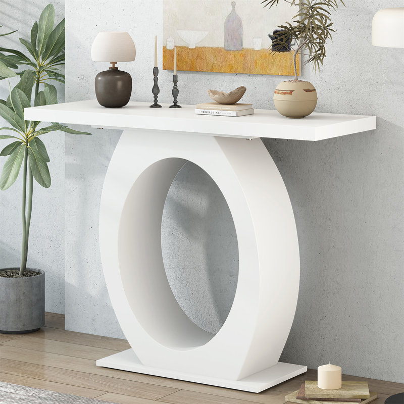 Console élégante et moderne Mirod, Beige