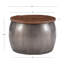 Table basse Synthia en métal martelé avec rangement et plateau en bois-1407037834-1407037837