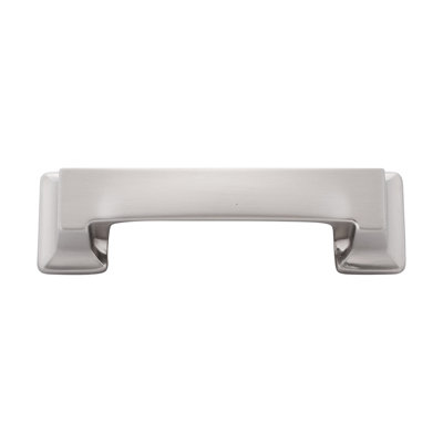 Studio Collection Cup Pull - 3" & 3-3/4" Center to Center Cabinet Pull Stainless Steel - Transitional Hardware for Drawers & Cabinets