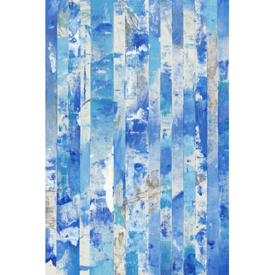 Shifting Blues I - Wrapped Canvas Print