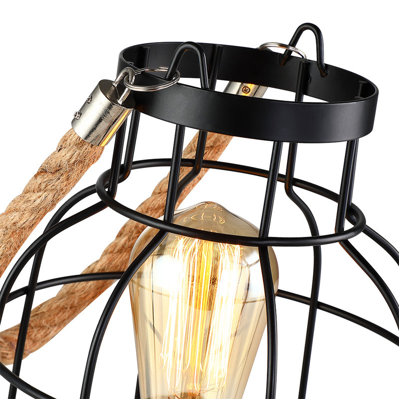 Lampe de bureau noire 10,6 po Yingst