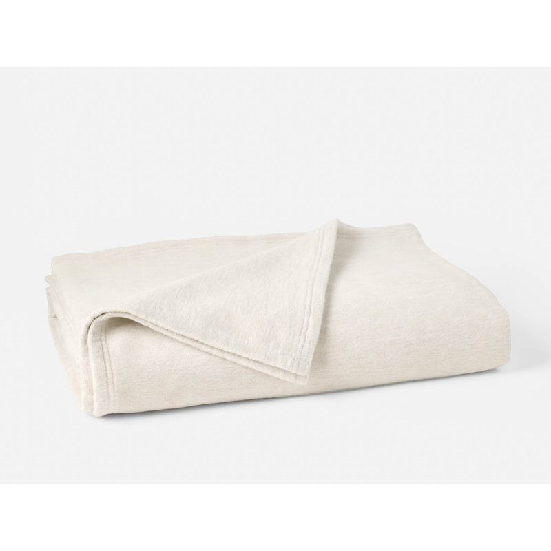 Full Circle Cotton Blanket, 70" L x 50" W, Oatmeal/Ivory