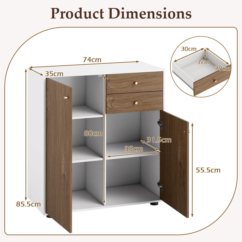 74cm Sideboard