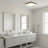 11-inch Black Integrated LED Flush Mount