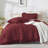 Andency Pink Comforter Set Full, 3 Pieces Lightweight Soft Rustic Pink Ruffle Comforter Women Girls, Solid Farmhouse Microfiber Bedding Comforter Set-124610433-124610444