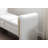 Teddy Fabric Storage Bench Bedroom Bench With Gold Metal Trim Strip