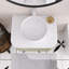 Meuble-lavabo mural 24 po avec bords arrondis et conception rayée, armoire de rangement avec tiroir, jumelé à un lavabo rond en céramique blanche-1945034583