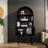 Lotus pattern arch multi-functional bookcase