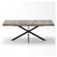 Table de salle à manger extensible 55 "à 71" grise avec rangement, table de cuisine rectangulaire moderne extensible pour petits espaces