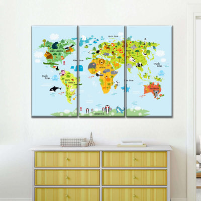 Animaux du monde, reproduction d'art sur toile