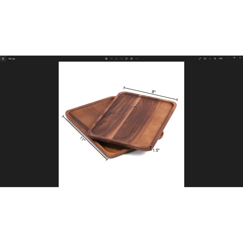 Millwood Pines Micaden Wood Platter