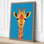 Giraffe Head Bold Modern - Wrapped Canvas-1943526322-1943526344