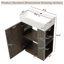 Meuble-lavabo 21,6 po avec lavabo en céramique