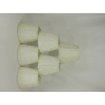 5'' H Cotton Empire Candelabra Shade